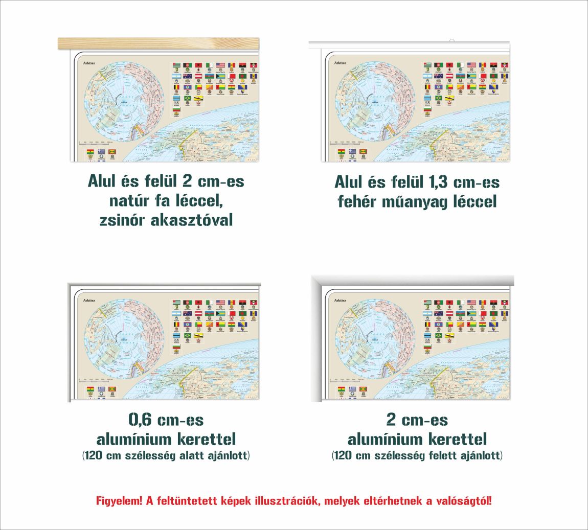 A Föld országai falitérkép