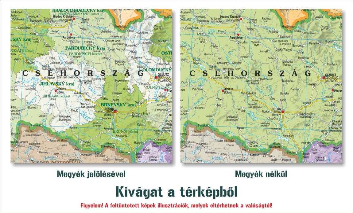 Kárpát-medence köziazgatása falitérkép
