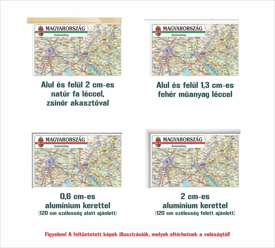 Magyarország autós falitérkép