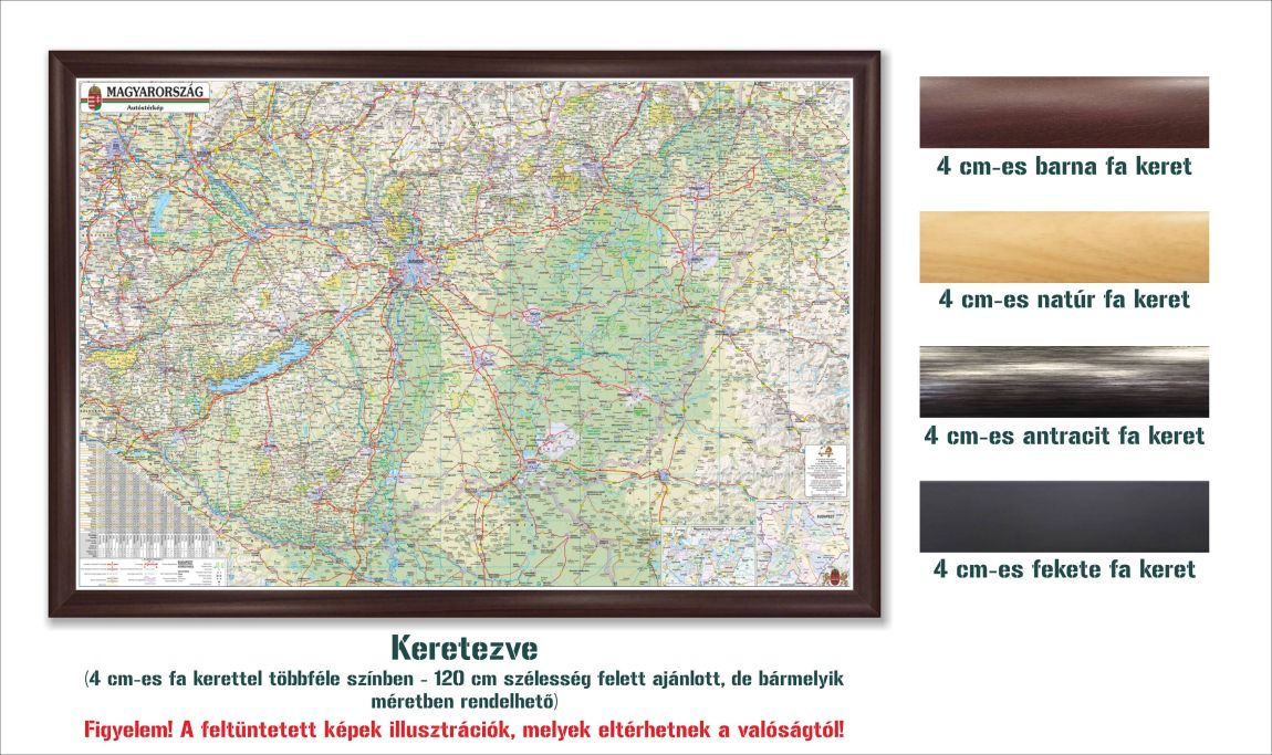 Magyarország autós falitérkép